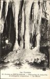 VINTAGE POSTCARD Caves of Betharram Phenomenon of suspended Stalactite and stalagmite the mirror