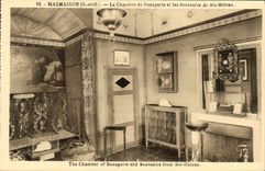 VINTAGE POSTCARD Malmaison the Room of Bonaparte and memories of co. Helene Napoleon 1st