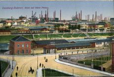 VINTAGE POSTCARD Duisburg Ruhrort Blick auf Phonix hut