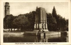 CPA Italia Nuova Pallanza Monumento al Maresciallo Cadona 