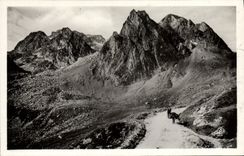 MODERN CARD Surroundings of Bagneres de Bigorre the road of Tourmalet