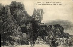 VINTAGE POSTCARD Montpellier the Old man the Circus of Rouquettes the Chair of the Devil