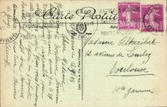 VINTAGE POSTCARD Bagnere de Bigorre Seen from of the Maintenon alleys