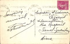 VINTAGE POSTCARD Puy Rocks St Michel Aiguilhe And Polignac