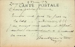 VINTAGE POSTCARD Legend Of Saulge Saint the Jalopy Train Pig