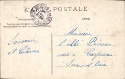 POSTAL Illiers interior de la VENDIMIA de la iglesia