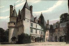VINTAGE POSTCARD Worn the Castle Main courtyard And the Lantern