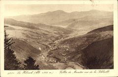 POSTAL Valle De Munster de la VENDIMIA visto de Schlucht