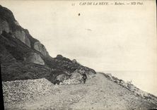 VINTAGE POSTCARD Cape Of Heve Rocks