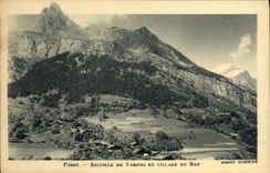 CPA Passy Aiguille De Varens Et Village De Bay
