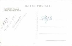 CPA Aubusson Entree De La Rue Vieille