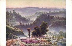 VINTAGE POSTCARD Gaston Anglade Pinxit Morning Fogs