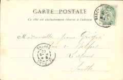 Iglesia de Nancy de la POSTAL de la VENDIMIA de Cordeliers La Chapelle ducal