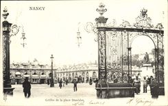 CPA Nancy Grilles De La Place Stanislas