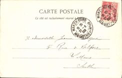 CPA Nancy Arc De Trionphe Rue Here