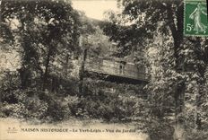 CPA Maison Historique Le Vert Logis Vue Du Jardin