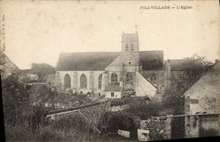 VINTAGE POSTCARD Pretty Village the Church