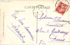 POSTAL Brolles de la VENDIMIA el castillo visto del parque