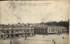 CPA Nancy Place Stanislas Restaurant Stanislas Et Cafe Glacier
