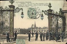 CPA La Lorraine Illustree Nancy Un Coin De La Place Stanislas Grilles De Jean Lamour