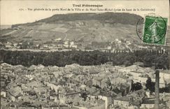 VINTAGE POSTCARD Picturesque Toul View Of the Northern Part Of the City And Mont Saint Michel taken top of the cathedral