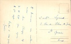 VINTAGE POSTCARD Annemasse Seen Of Saleve the Geneva ARce And Lake