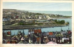 CPA Deauville La Plage Fleurie Vue Generale 