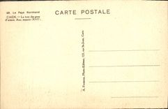 VINTAGE POSTCARD the Norman Country Caen the Tower Of the Men-at-arms