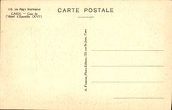 CPA Le Pays Normand Caen Cour De L'Hotel D'Escoville