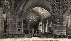 VINTAGE POSTCARD Batz On Inland sea Of the Church Guenole Saint