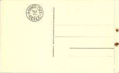 POSTAL Mont co de la VENDIMIA. El coche de la entrada de Odile tiene asno