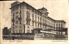 VINTAGE POSTCARD Thonon Les Bains the Large Hotel Of the Park