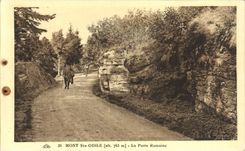 Montaje co de la POSTAL de la VENDIMIA. Odile la puerta romana