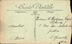 Cambray de la POSTAL de la VENDIMIA el lugar de armas por la hora de TAPA del mercado