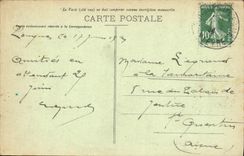 CPA Non Bons Paysans Vous Pensez a Nous Distraction Folklore