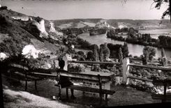 MODERN CARD Andelys the Valley of the Seine on the table of orientation