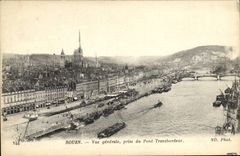 CPA Rouen Vue Generale Prise du Pont Transbordeur