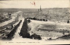 VINTAGE POSTCARD Rouen Panoramic View General