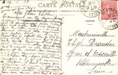 VINTAGE POSTCARD Bernay Street of the Carts