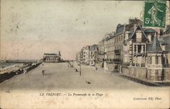 CPA Le Treport La Promenade de la Plage