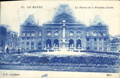 CPA Le Havre La Bourse et le Nouveau Jardin