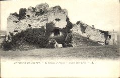 CPA Environs De Dieppe Le Chateau d'arquest Ancien Pont Levis