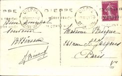 Efecto de Dieppe de la POSTAL de la VENDIMIA de ondas