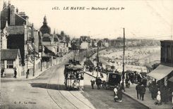 CPA Le Havre Boulevard Albert 1er Tramway 