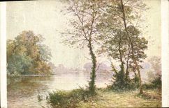 VINTAGE POSTCARD Rigolot Edges September of the Eure