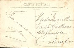 POSTAL Contrexeville de la VENDIMIA el jardín del ayuntamiento de Providence el casino en la parte inferior