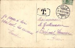 Puente de la POSTAL de la VENDIMIA de muerto y fuerte el Mosela Metz