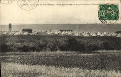 VINTAGE POSTCARD Toul the Wood Camp I' Eveque assigns to the shootings of 11th and 39eme divisions of Militaria infantry