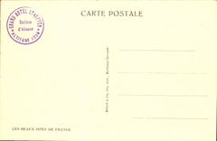 VINTAGE POSTCARD Balloon Of Alsace the Stauffer hotel seen of the top of the balcony