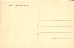 CPA Le Lac de Gerardmer